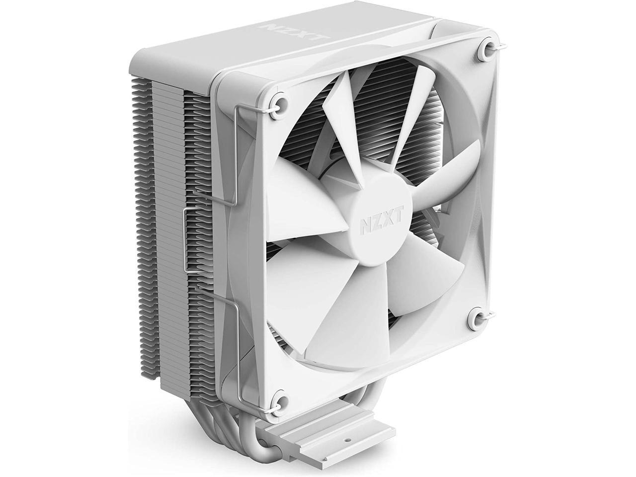 NZXT T120 CPU Air Cooler - RC-TN120-W1 - CPU Liquid Cooler - Conductive Copper Pipes - Fluid Dynamic Bearings - AMD and Intel Compatibility - White 3