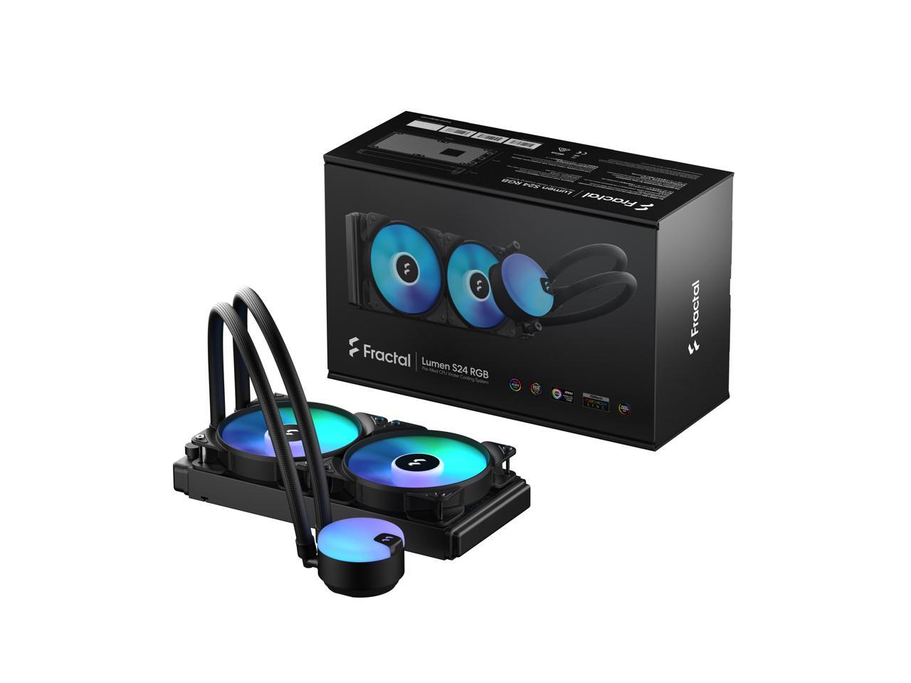 Fractal Design Lumen S24 v2 RGB Aspect 12 RGB x2 AIO CPU Liquid/Water Cooler 1