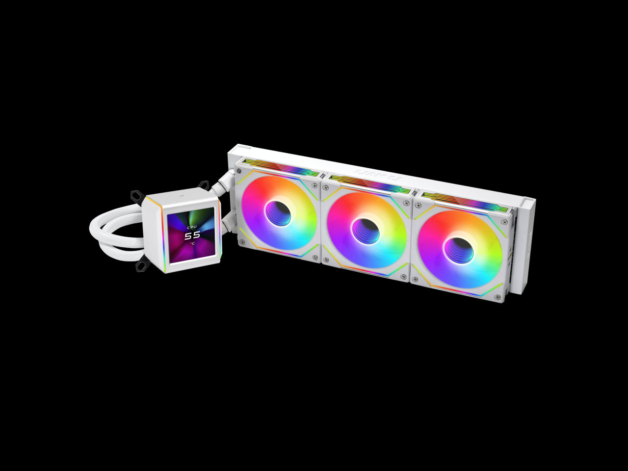 LIAN LI Galahad II LCD SL-INF 360 White Liquid Cooler - GA2ALCD36INW 1