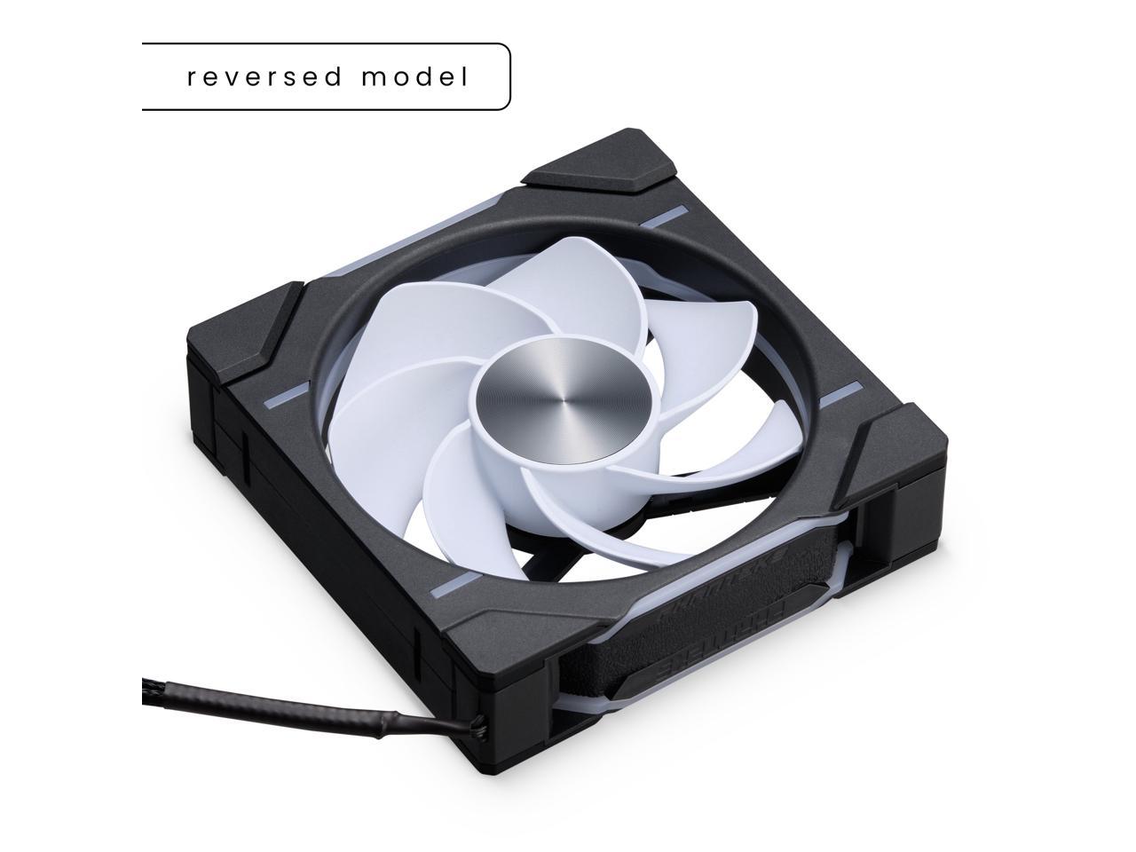 Phanteks D30-120 DRGB PWM Fan, Reverse Airflow Model, Premium D-RGB Performance Fan, ARGB/DRGB lighting, Daisy-chain Fan Linking system, Black 2