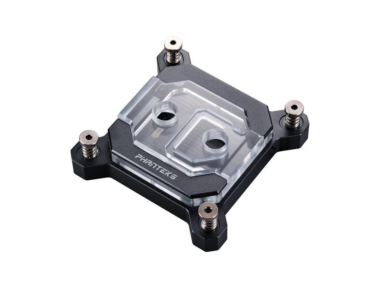 Phanteks Glacier C370I CPU Water Block for Intel Sockets 1700/1200/115x, Pure Copper Base, Digital-RGB Lighting, Black 1