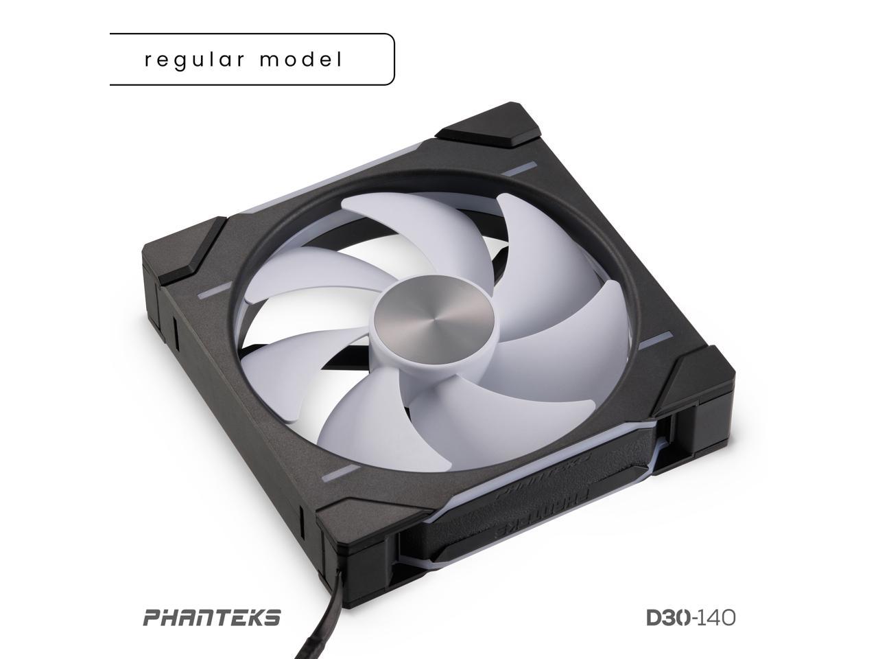 Phanteks D30-140 DRGB PWM FAN, Premium D-RGB Performance Fan, ARGB/DRGB lighting, Daisy-chain Fan Linking system, Black 2