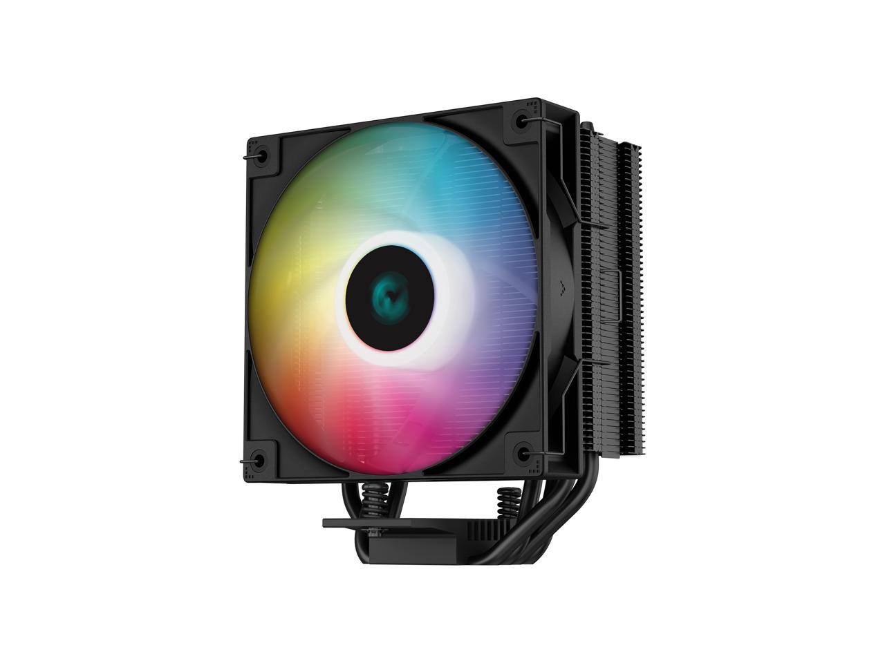 DeepCool AG400 BK ARGB Single-Tower CPU Cooler, 120mm Static ARGB Fan, Direct-Touch Copper Heat Pipes, Intel/AMD Support 2