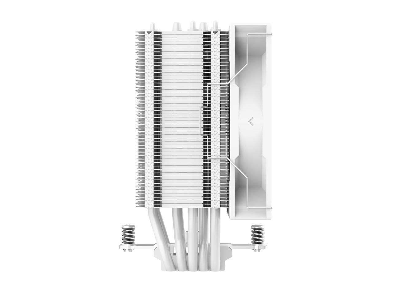 DeepCool AG500 WH ARGB Single-Tower Performance CPU Cooler, 5 Copper Heat Pipes,  120mm ARGB PWM Fan, White 5