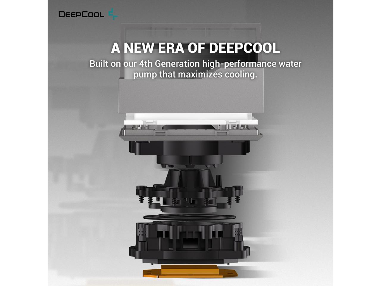 DeepCool LT720 Premium Liquid CPU Cooler, 360mm, High-Performance FK120 FDB Fans, Multidimensional Infinity Mirror Block 3