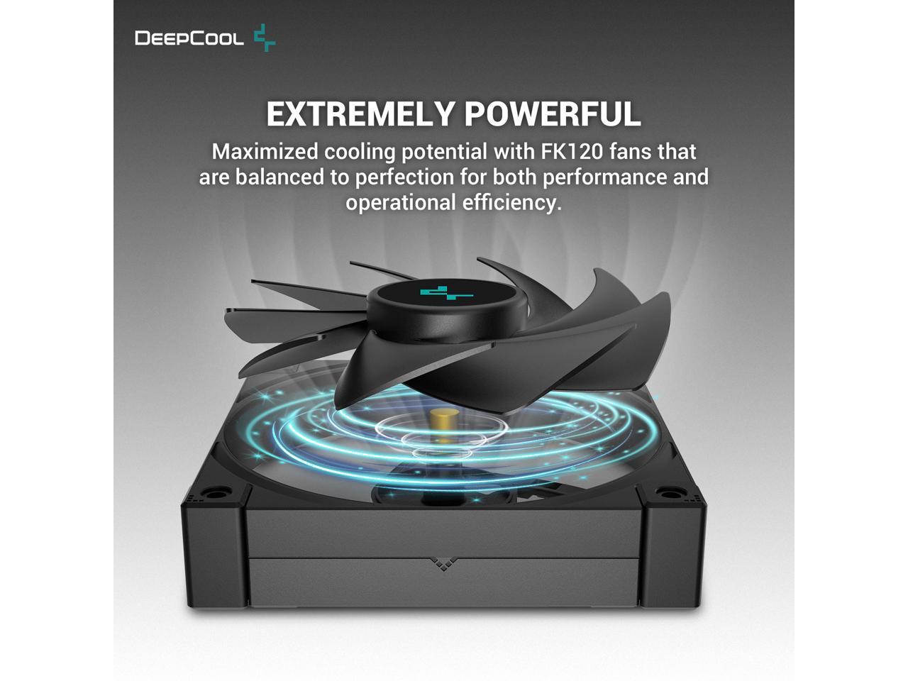 DeepCool LT720 Premium Liquid CPU Cooler, 360mm, High-Performance FK120 FDB Fans, Multidimensional Infinity Mirror Block 4