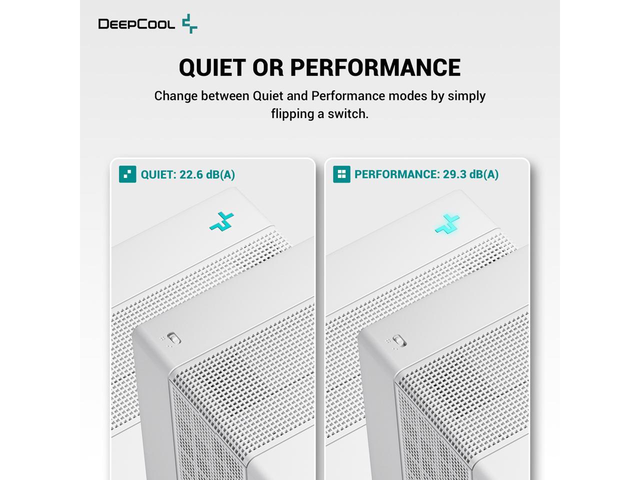 DeepCool ASSASSIN 4S WH Premium CPU Air Cooler, Dual-Tower, Single center 140mm FDB Fan, 7 Copper Heat Pipes, Quiet/Peformance Mode Switch, White 3