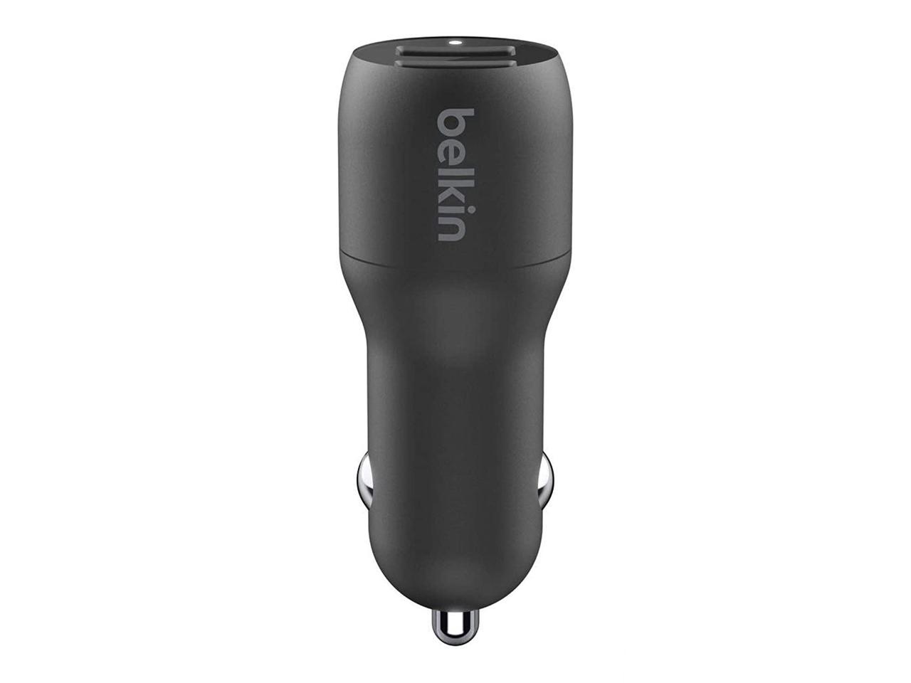 DUAL USB-A CAR CHARGER 12W X2 BLK 5