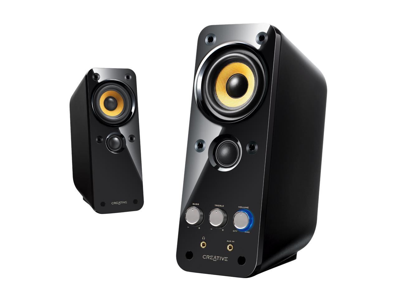 Creative GigaWorks T40 Series II 2.0 Multimedia Speaker System with BasXPort Technology, Black 3