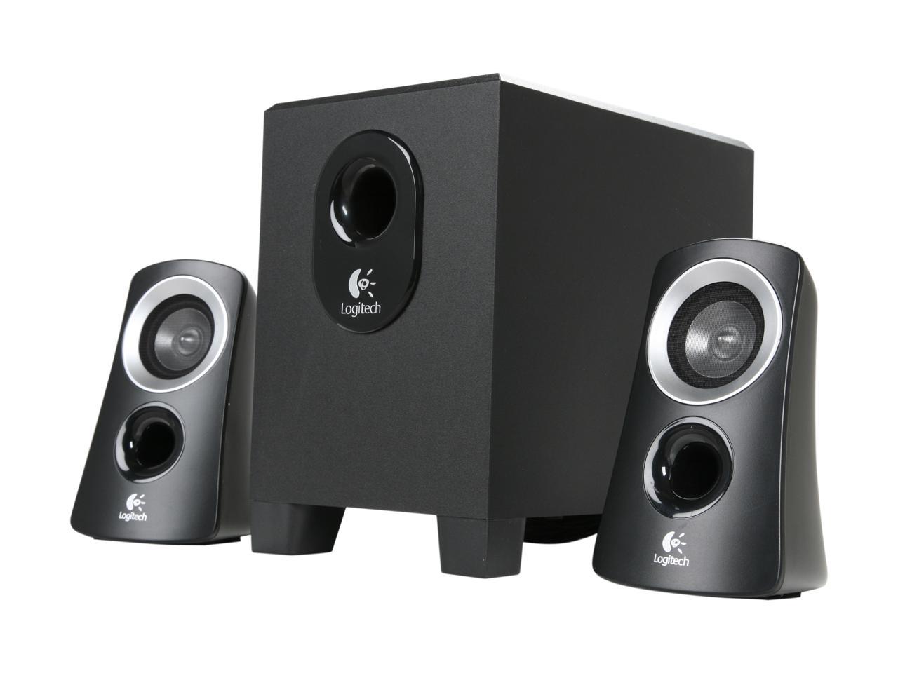 Logitech Z313 2.1 Multimedia Speaker System with Subwoofer, Full Range Audio, 50 Watts Peak Power, Strong Bass, 3.5mm Audio Inputs, PC/PS4/Xbox/TV/Smartphone/Tablet/Music Player - Black 1