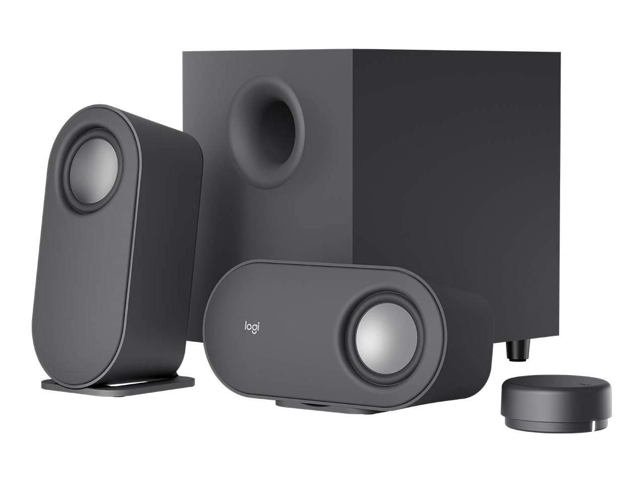 Logitech Z407 Bluetooth Computer Speakers with Subwoofer and Wireless Control, Immersive Sound, Premium Audio with Multiple Inputs, USB Speakers 2