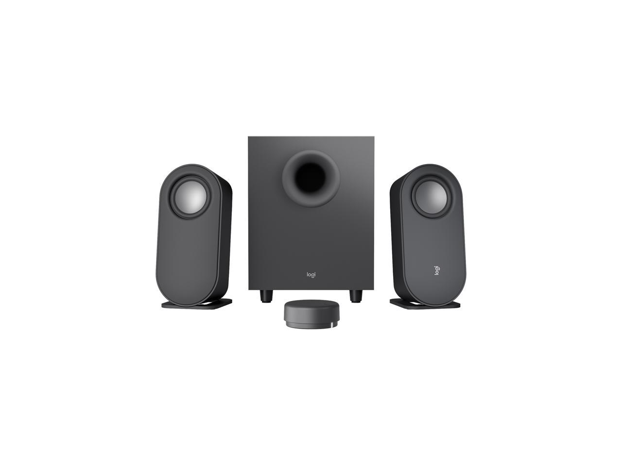 Logitech Z407 Bluetooth Computer Speakers with Subwoofer and Wireless Control, Immersive Sound, Premium Audio with Multiple Inputs, USB Speakers 1