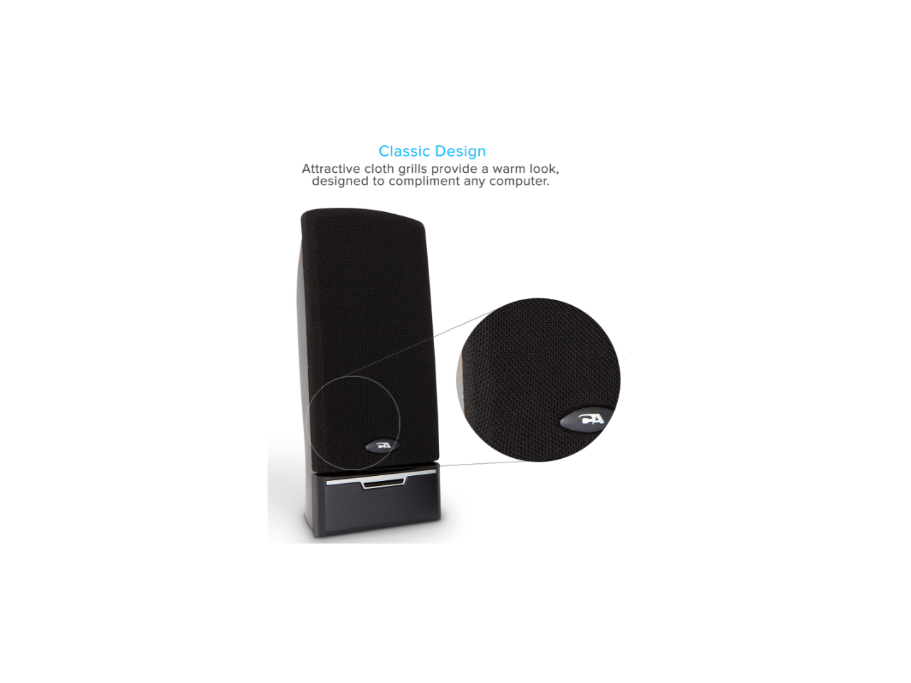 Cyber Acoustics USB Desktop Speakers CA-2014USB 2