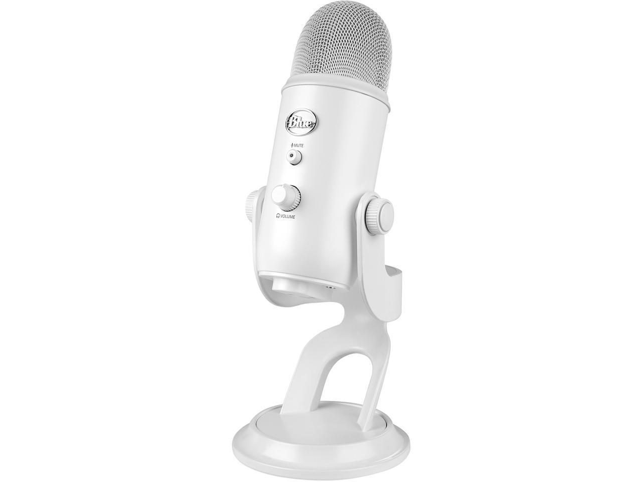 Logitech for Creators Blue Yeti USB Microphone for PC, Podcast, Gaming, Streaming, Studio, Computer Mic - Whiteout 1