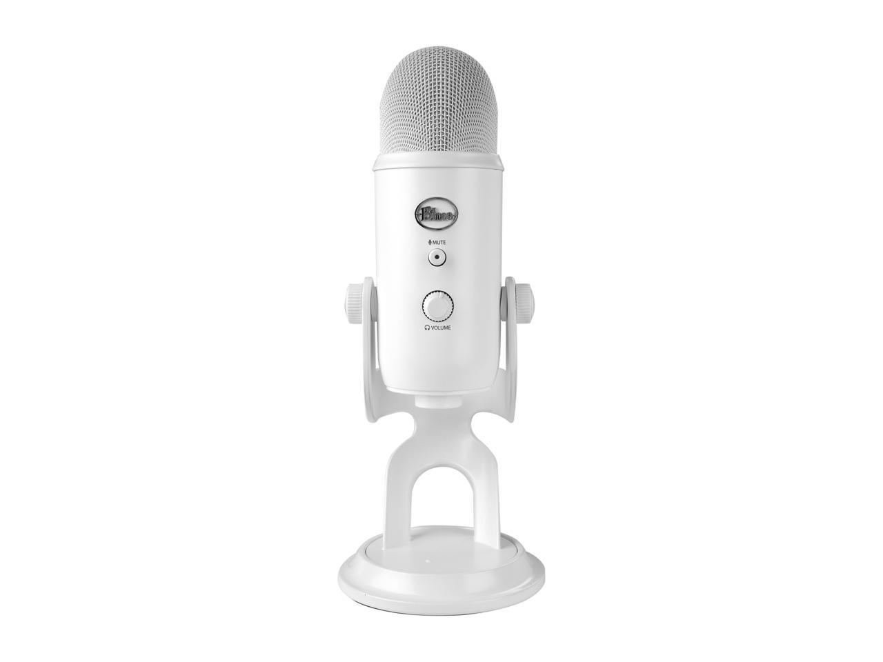 Logitech for Creators Blue Yeti USB Microphone for PC, Podcast, Gaming, Streaming, Studio, Computer Mic - Whiteout 2