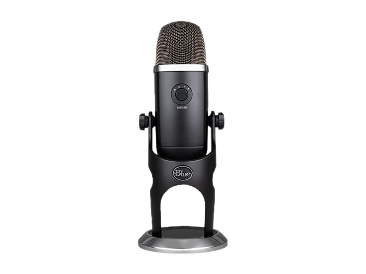 Blue Yeti X Professional USB Condenser Microphone for PC, Mac, Gaming, Recording, Streaming, Podcasting on PC, Desktop Mic with High-Res Metering, LED Lighting, Blue VO!CE Effects - Black 3