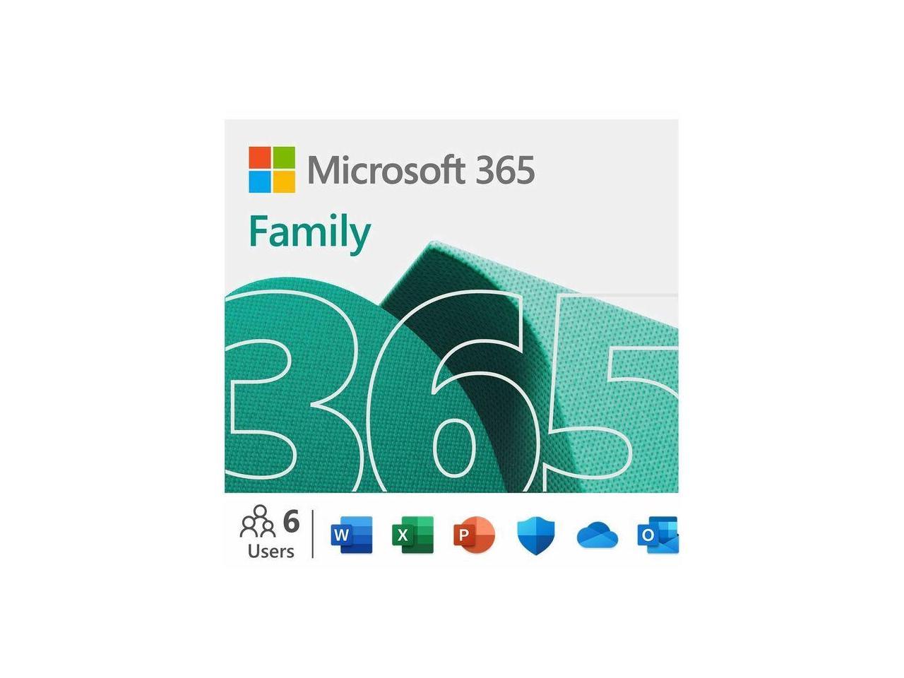 Microsoft 365 Family Subscription License Up to 6 people 1 Year 6GQ01892 1