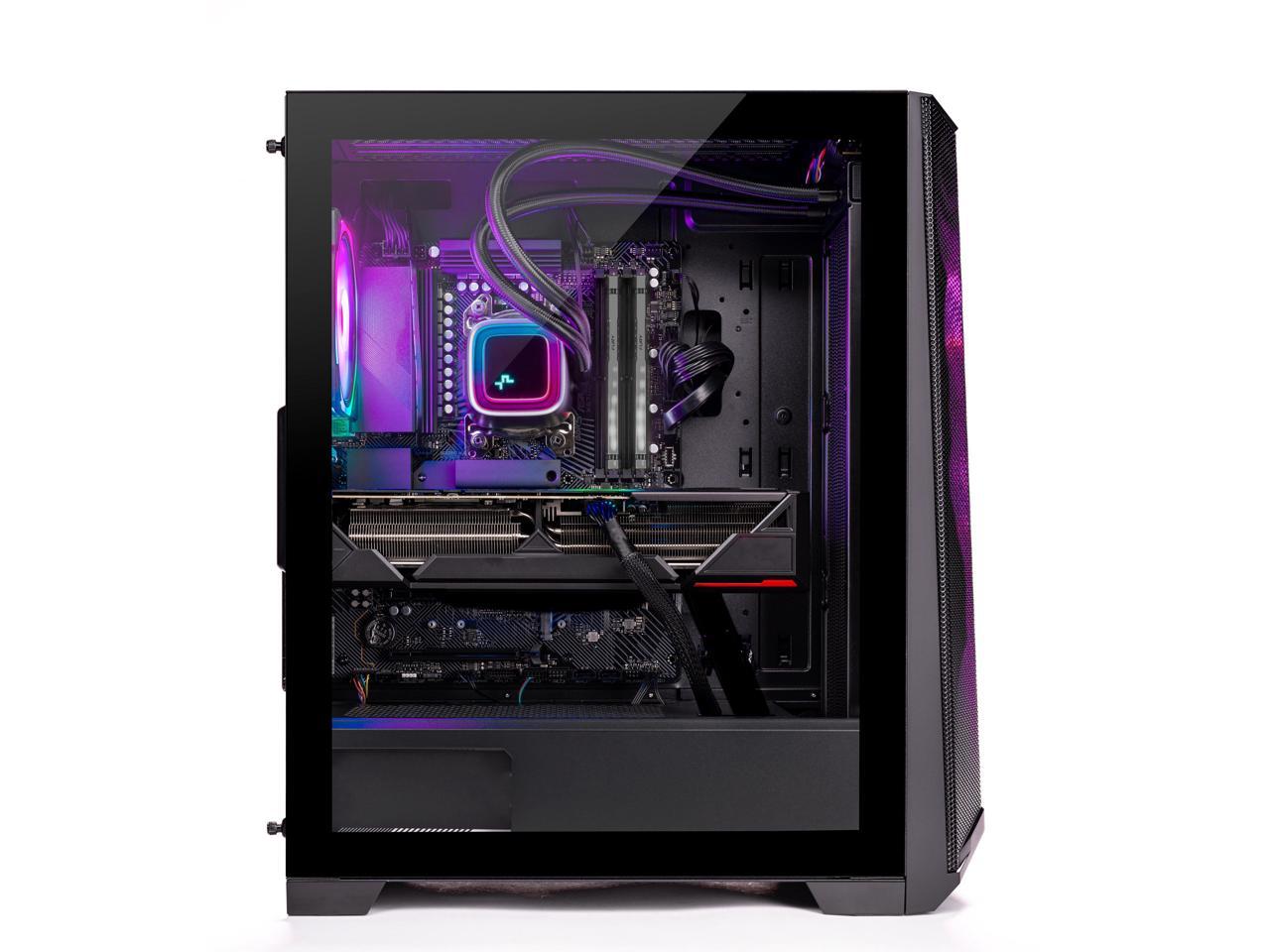 Skytech Chronos Gaming PC Desktop  INTEL Core i7 13700F 2.1 GHz, NVIDIA RTX 4060 Ti, 1TB NVME SSD, 32GB DDR5 RAM RGB, 650W GOLD PSU, 360mm AIO, 11AC Wi-Fi, Windows 11 Home 64-bit 2