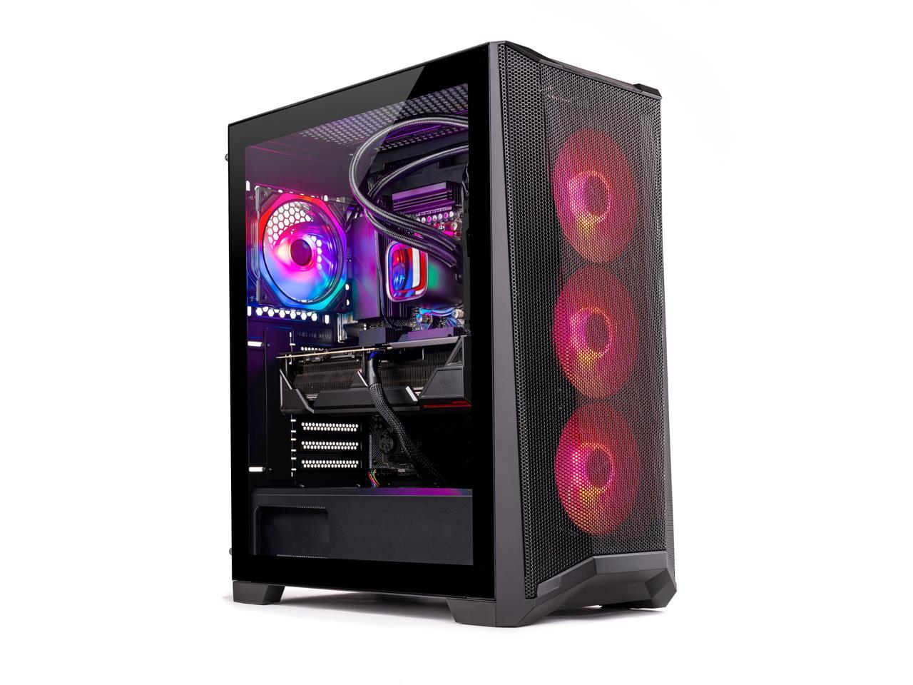 Skytech Chronos Gaming PC Desktop  INTEL Core i7 13700F 2.1 GHz, NVIDIA RTX 4060 Ti, 1TB NVME SSD, 32GB DDR5 RAM RGB, 650W GOLD PSU, 360mm AIO, 11AC Wi-Fi, Windows 11 Home 64-bit 1