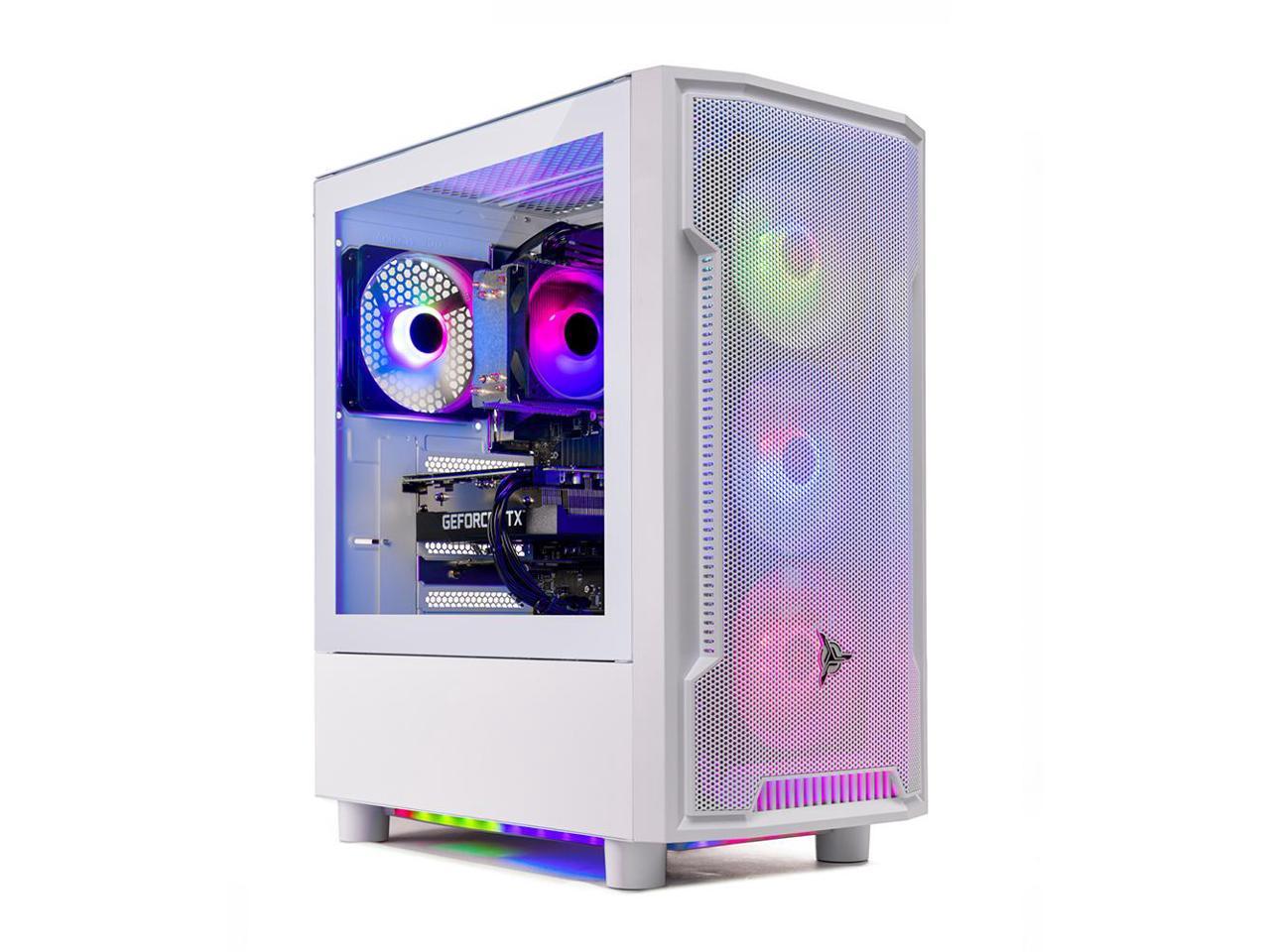 Skytech Archangel Gaming PC Desktop  INTEL Core i5 12400F 2.5 GHz, NVIDIA RTX 4060, 1TB NVME SSD, 16GB DDR4 RAM 3200, 600W GOLD PSU, 11AC Wi-Fi, Windows 11 Home 64-bit 1