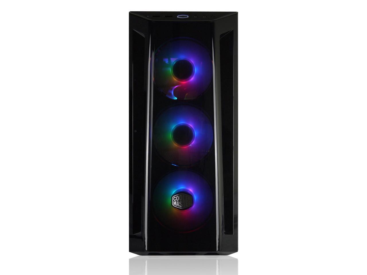 AVGPC Hellfire Series Gaming PC - AMD Ryzen 7 7800X3D 8-Core, RTX 4070 12GB, 32GB 5600MHz DDR5, 1TB NVME M.2 SSD, 240mm AIO Liquid Cooler, ARGB Fans, Wifi/AC, Cooler Master 520 style Case, Windows 11 3