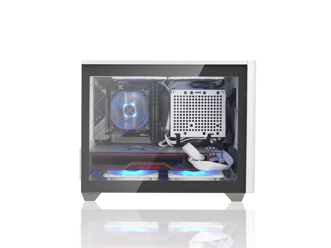 AVGPC Mini Series Gaming PC - Ryzen 7 5700X 3.4 GHz, RX 6600 8GB, 16GB 3200MHz DDR4, 1TB NVME M.2 SSD, G200P Air Cooler, ARGB Fans, Wifi/AC, NR200P Case, Windows 11 2