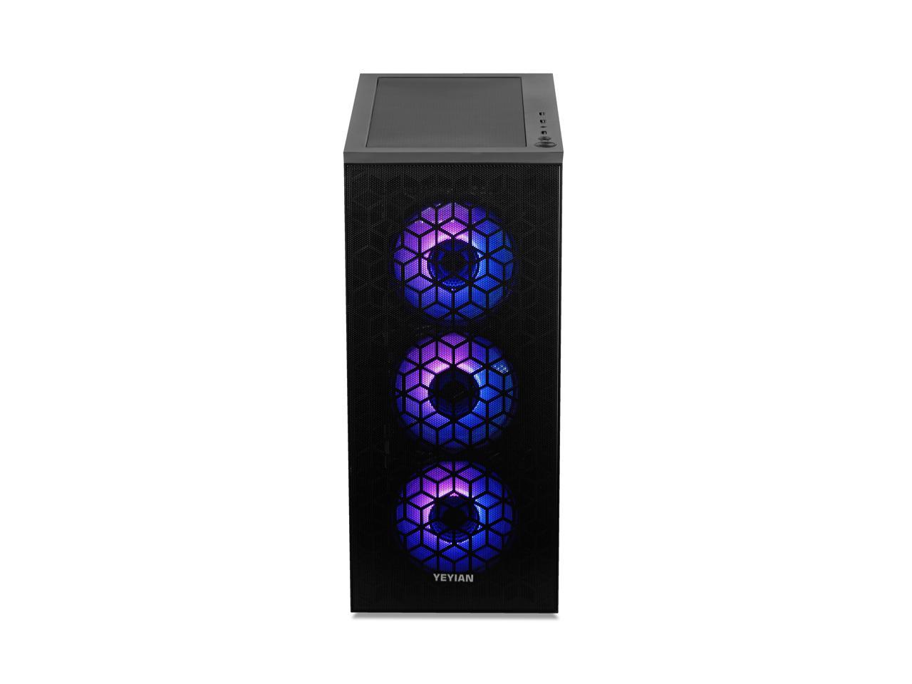 Yeyian Yumi Gaming PC Desktop INTEL Core i5 12400F, Nvidia RTX 4060, 1TB NVMe SSD, 16GB DDR4 3200, 650W Gold PSU, AC Wi-Fi, Window 11 64bit-YPI-YU24F0B-4601N 3