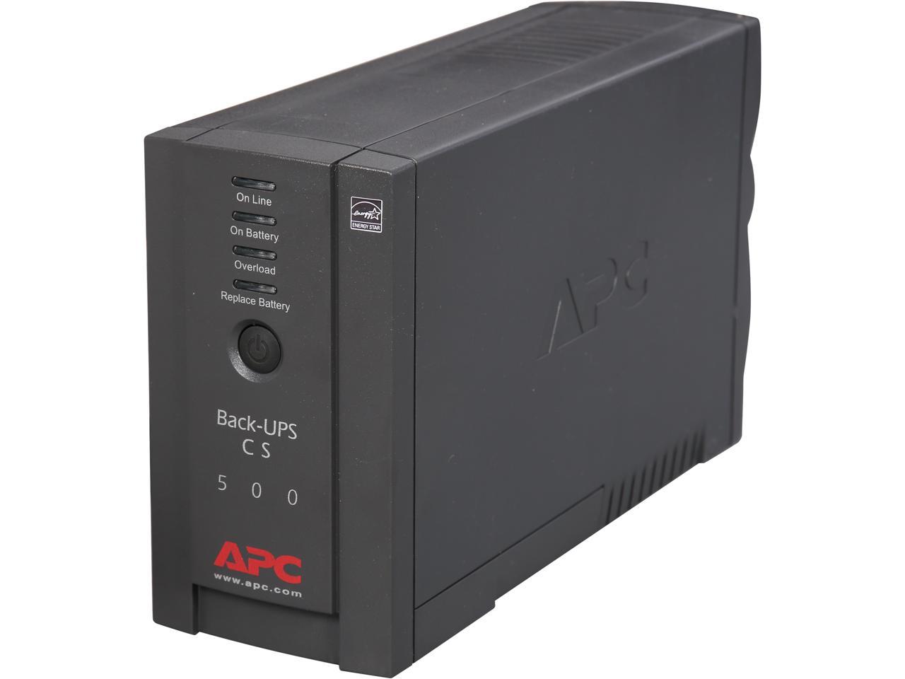 APC Back-UPS BK500BLK 500 VA 300 Watts 6 Outlets UPS 1