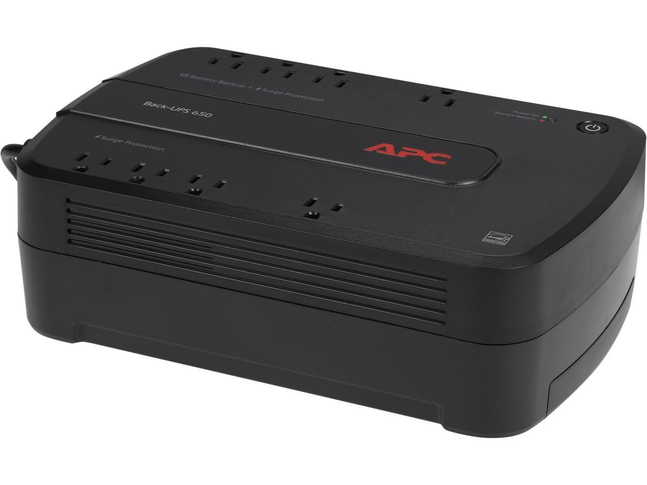 APC Back-UPS BE650G1 650 VA 390 Watts 8 Outlets Back-UPS 650 1