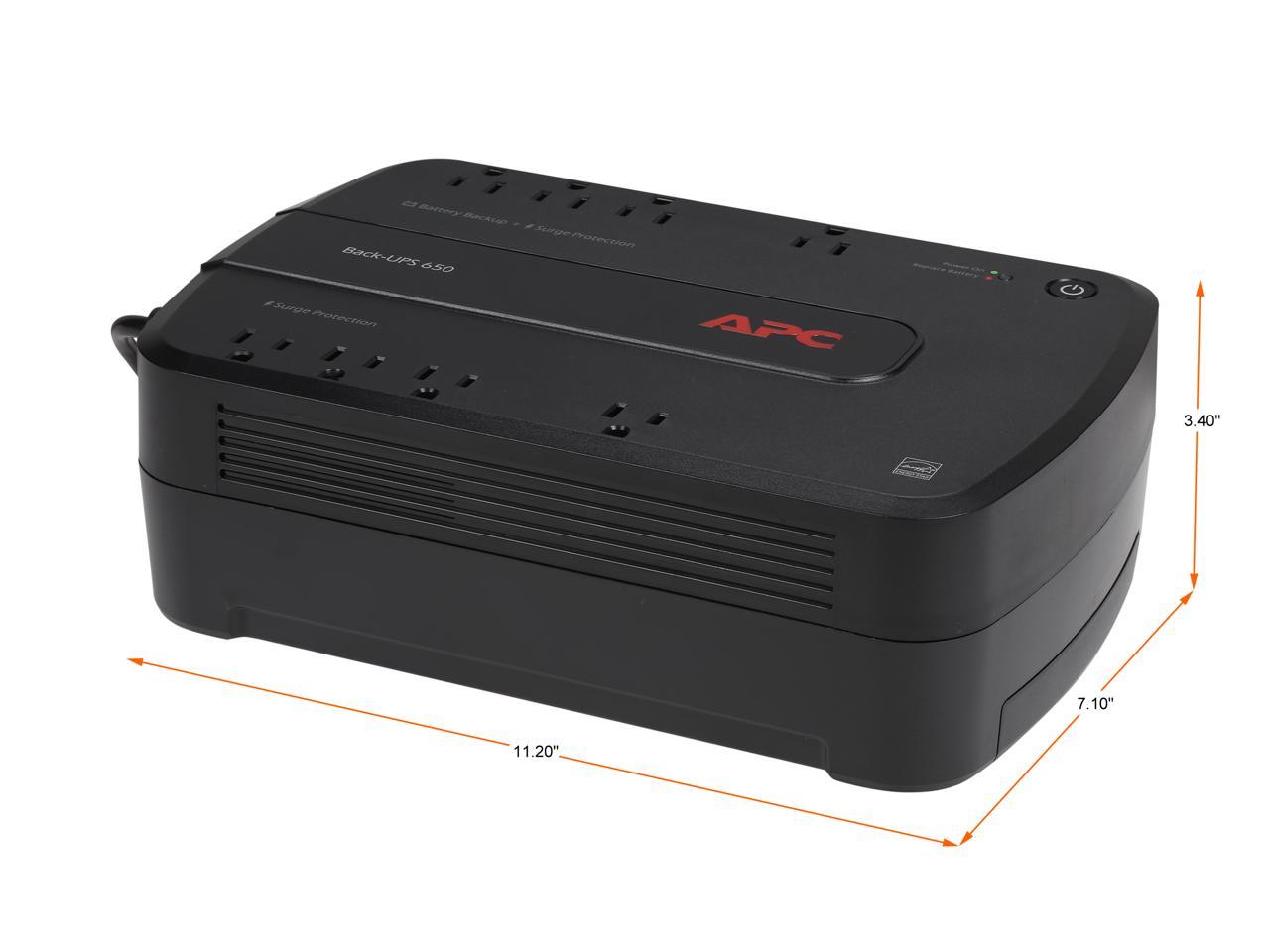 APC Back-UPS BE650G1 650 VA 390 Watts 8 Outlets Back-UPS 650 2