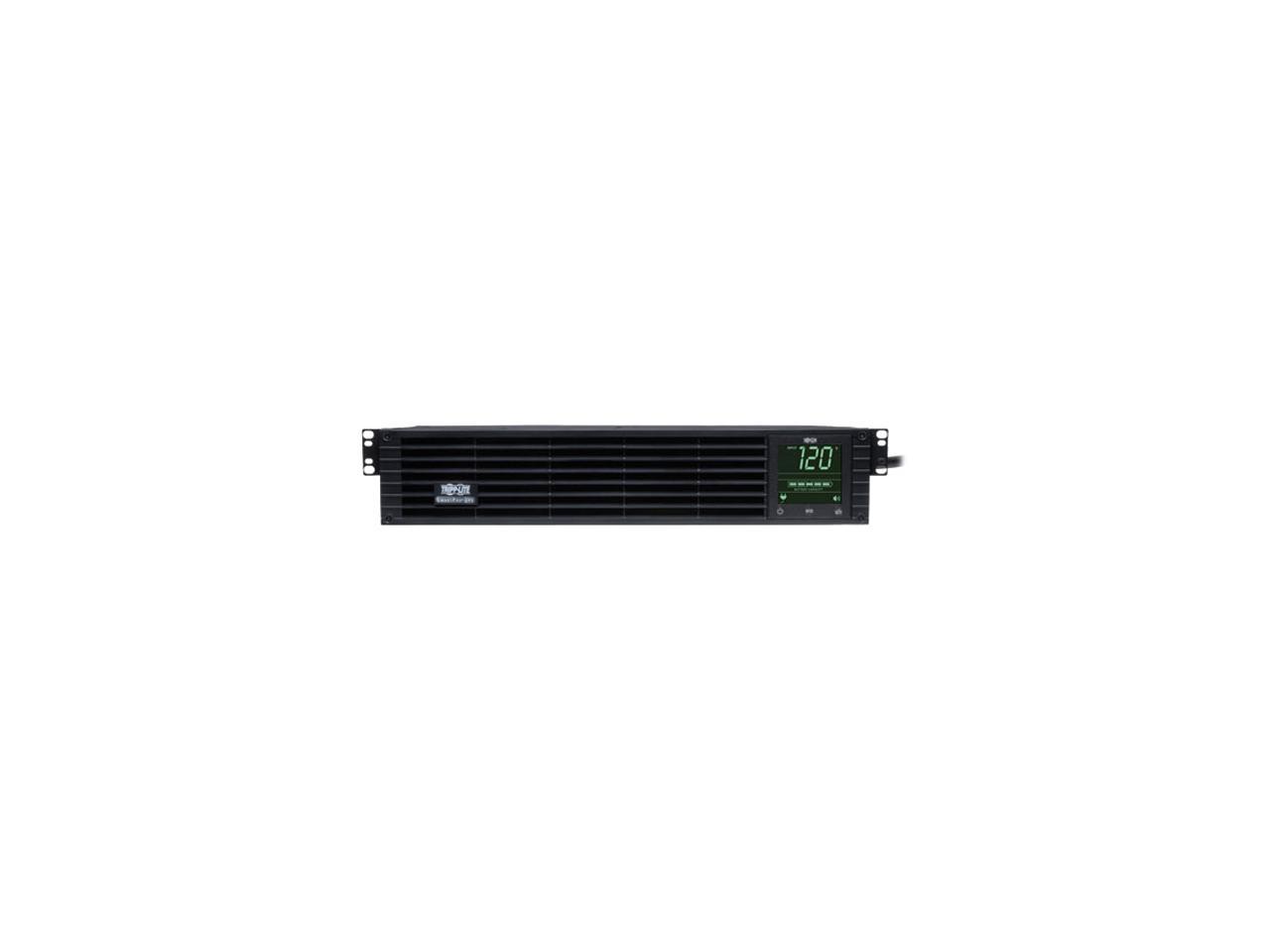 Tripp Lite SMART1500RM2U 1500VA 1350W UPS Smart Rackmount AVR LCD 120V USB DB9 SNMP 2URM, 8 Outlets 2