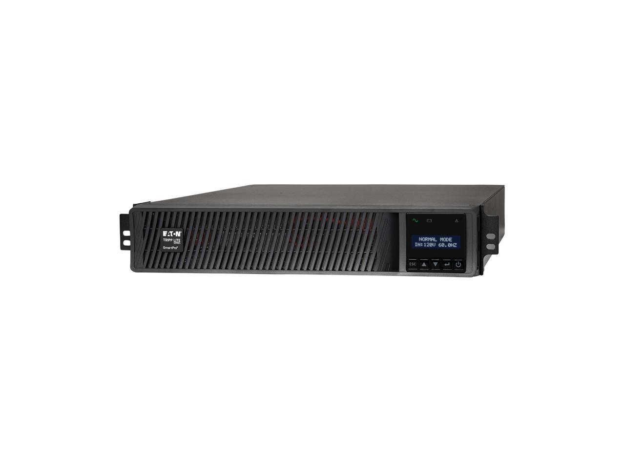 Eaton Tripp Lite Series 2200VA Smart UPS Back Up, Sine Wave, 1920W, 7 Outlets, 2U Rackmount, Extended Run & Network Card Option, LCD, USB, DB9, 3-Year Warranty & $250,000 Insurance (SMART2200RMXL2U) 2