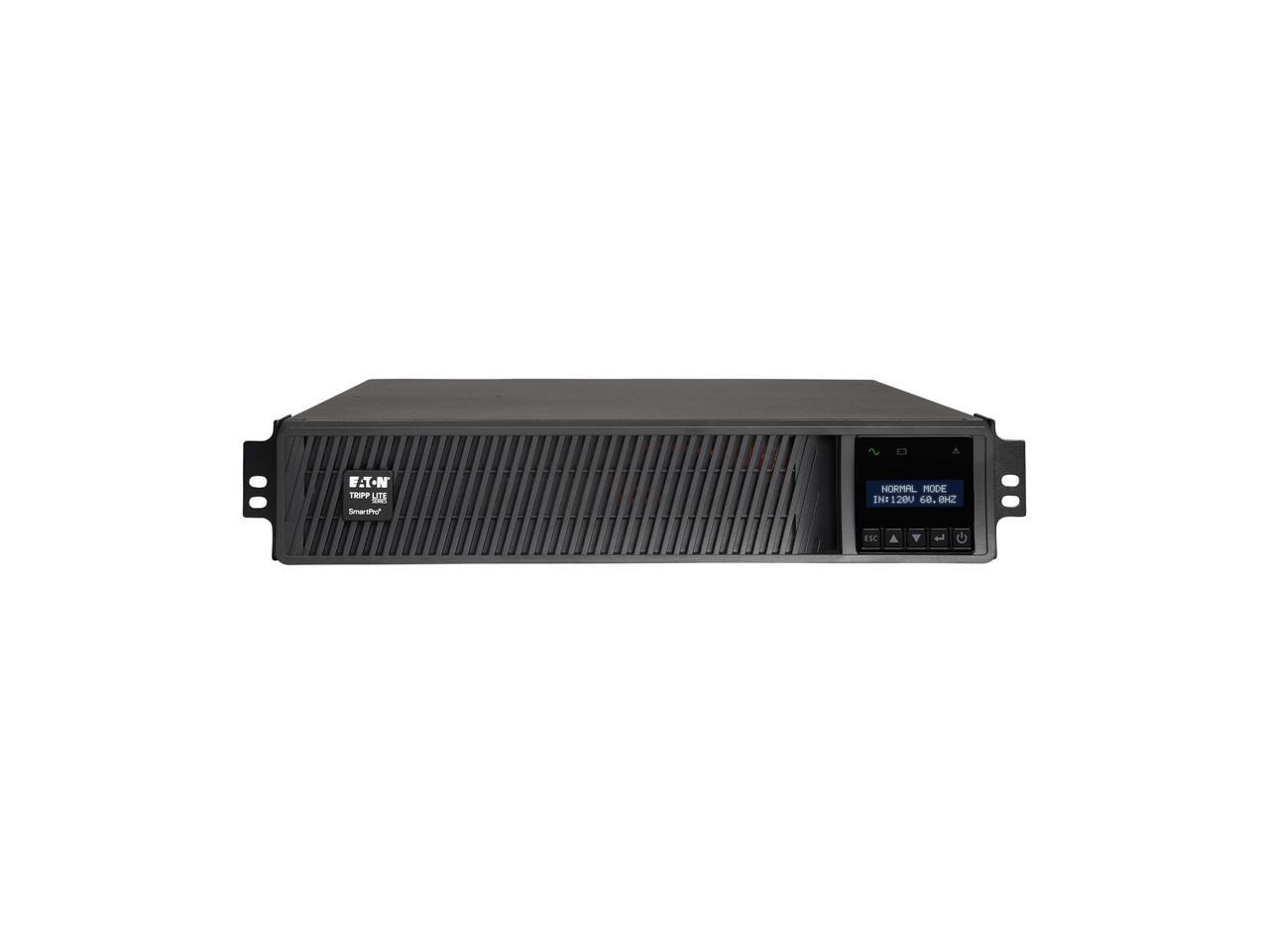 Eaton Tripp Lite Series 2200VA Smart UPS Back Up, Sine Wave, 1920W, 7 Outlets, 2U Rackmount, Extended Run & Network Card Option, LCD, USB, DB9, 3-Year Warranty & $250,000 Insurance (SMART2200RMXL2U) 3