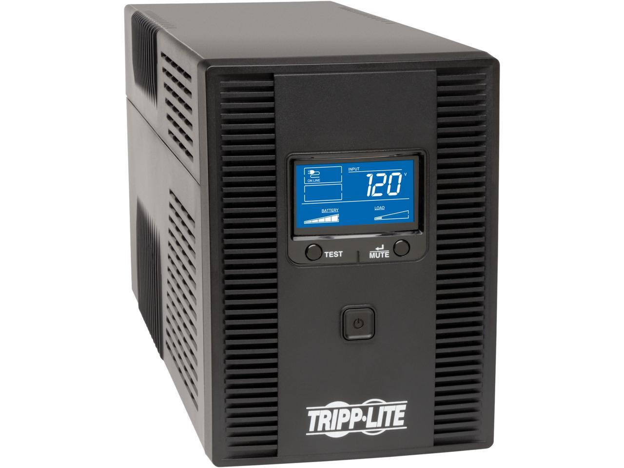 Tripp Lite SMART1500LCDT 1500 VA 900 W UPS Back Up Smart Tower LCD AVR 120V USB Coax RJ45 1