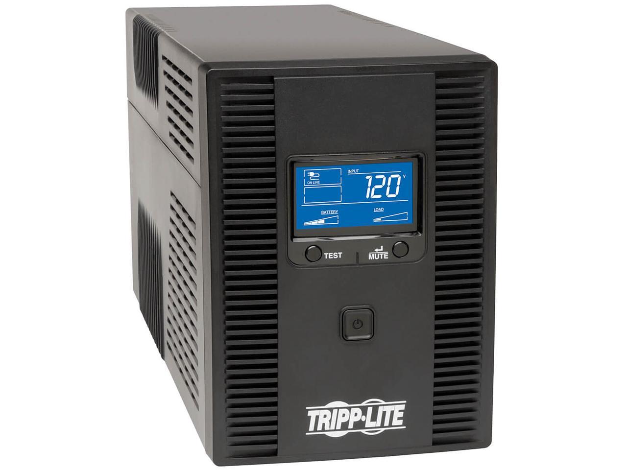 Tripp Lite OMNI1500LCDT 1500 VA 810 Watts Line-Interactive UPS Back Up, LCD, 120V Tower, LCD display, USB port 1