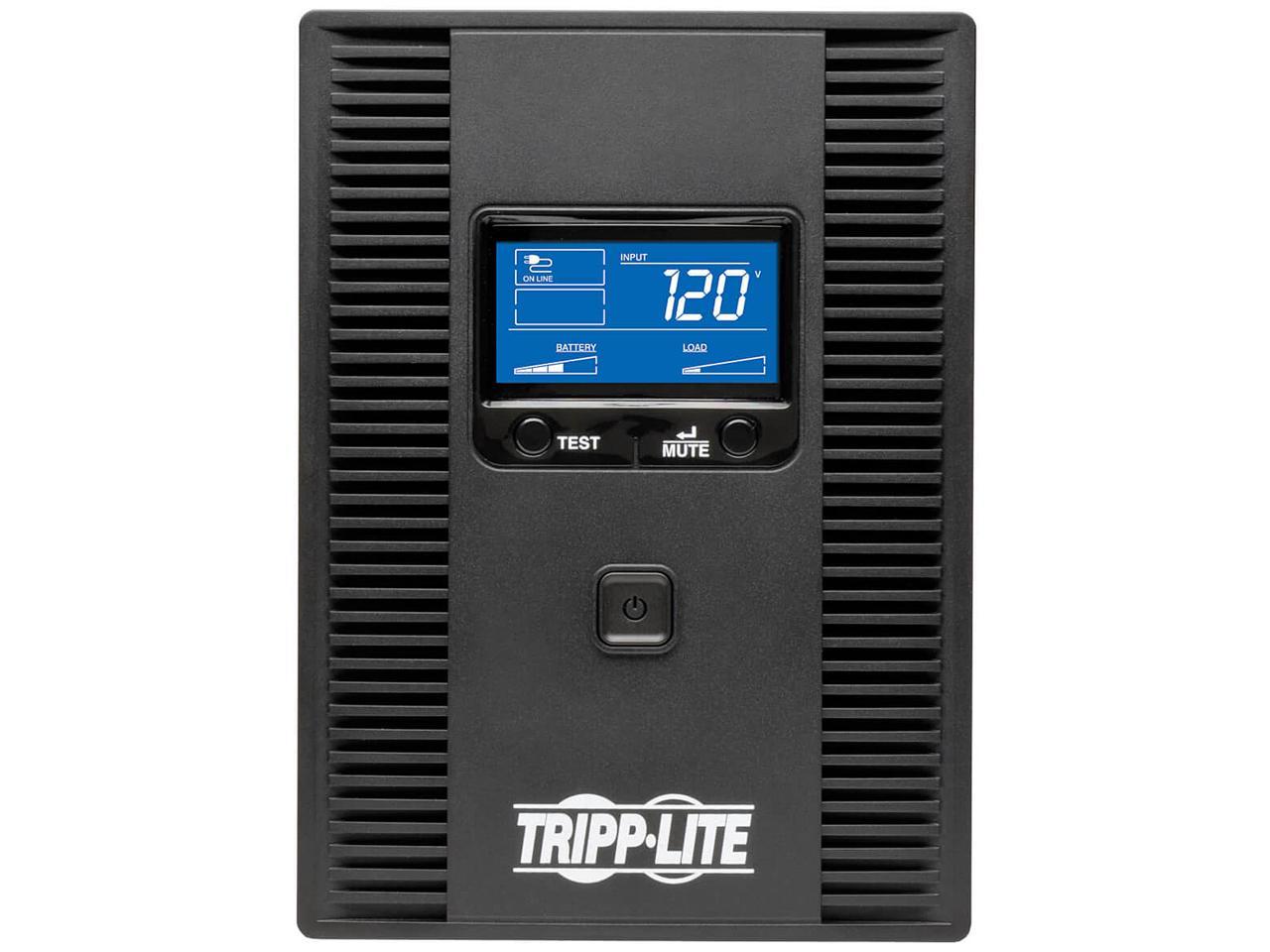 Tripp Lite OMNI1500LCDT 1500 VA 810 Watts Line-Interactive UPS Back Up, LCD, 120V Tower, LCD display, USB port 2