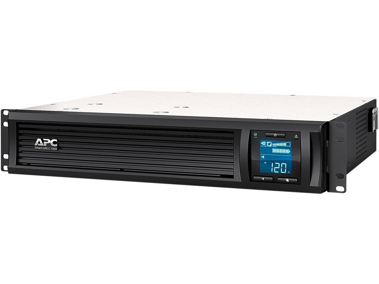 APC SMC1000-2UC 1000 VA 600 Watts 6 Outlets Pure Sinewave Smart-UPS with SmartConnect (Replaces SMC1000-2U) 1