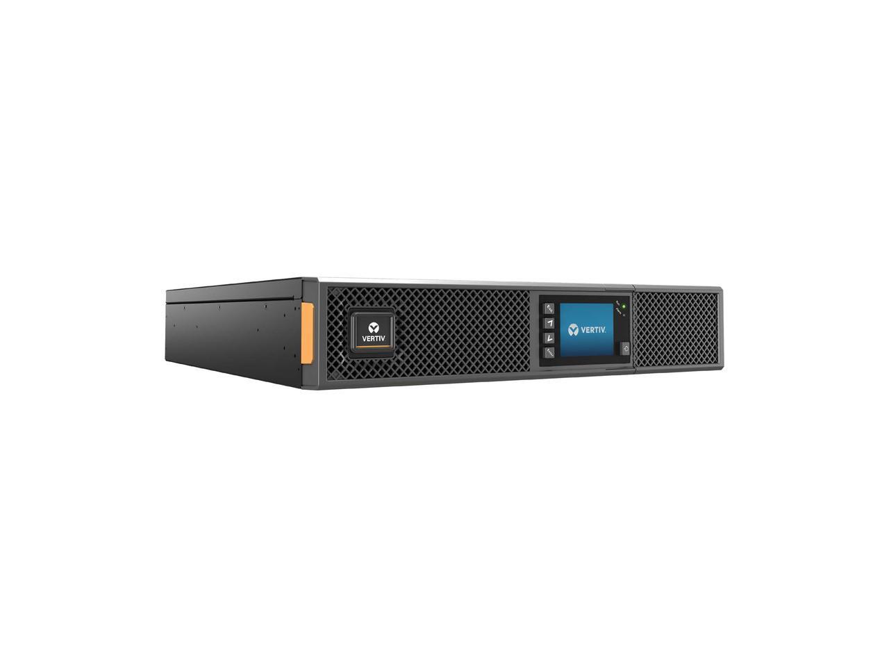 Vertiv Liebert GXT5 1500VA 120V UPS with SNMP/Webcard 2U Rack/Tower - 3 Hour Recharge - 5 Minute Stand-by - 120 V AC Input - 120 V AC Output - 6 x NEMA 5-15P 1