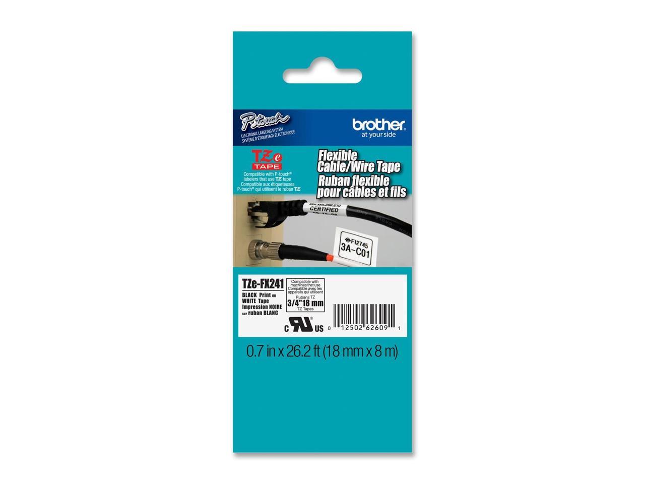 Brother TZe-FX241 Flexible Thermal Label 1