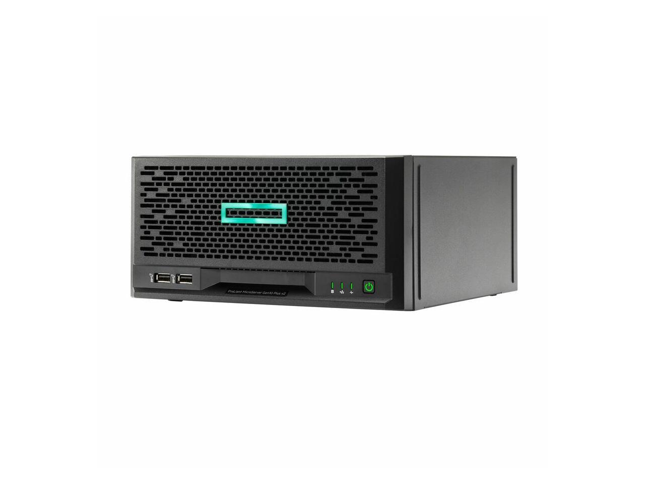 HPE E ProLiant MicroServer Gen10 Plus v2 Ultra Micro Tower Server - 1 x Intel Xeon E-2314 2.80 GHz - 16 GB RAM - 1 TB HDD - Serial ATA/600 Controller (P69103-005) 1