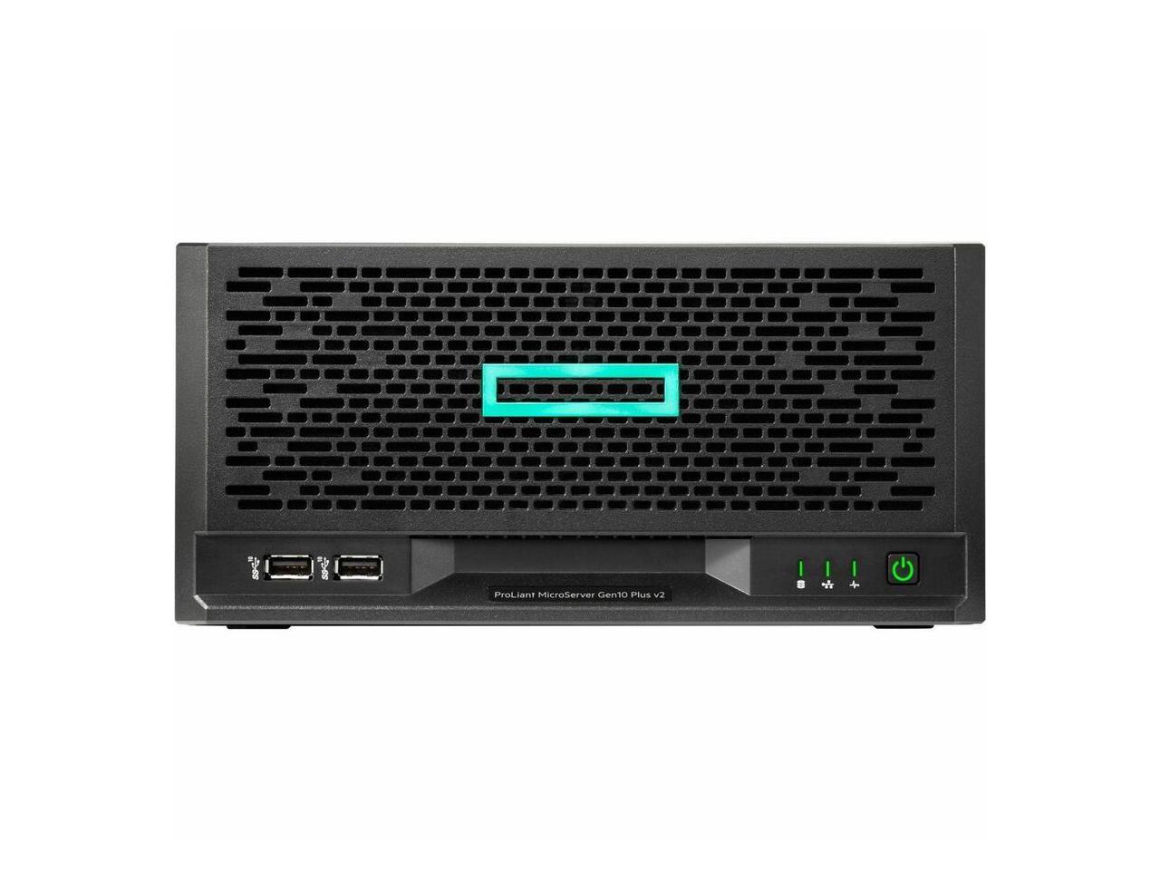 HPE E ProLiant MicroServer Gen10 Plus v2 Ultra Micro Tower Server - 1 x Intel Xeon E-2314 2.80 GHz - 16 GB RAM - 1 TB HDD - Serial ATA/600 Controller (P69103-005) 2