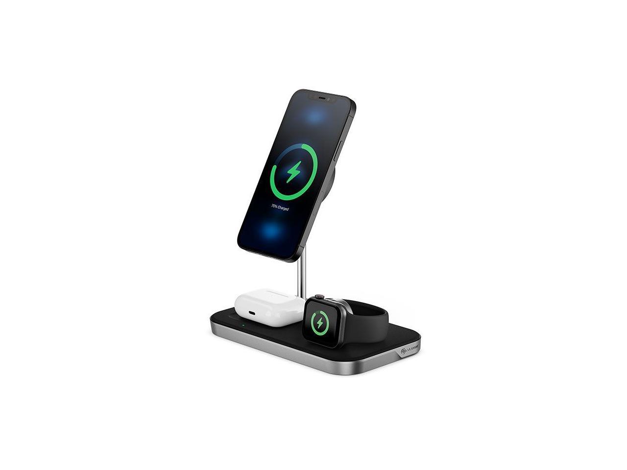 ALOGIC MagSpeed 3-in-1 Wireless 15W Charging Station - Black (MSP31CS15W ) 4