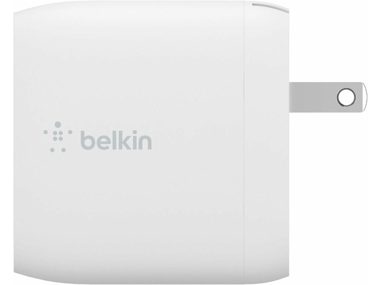 BELKIN WCB002dqWH White BOOST CHARGE Dual USB-A Wall Charger 24W 3