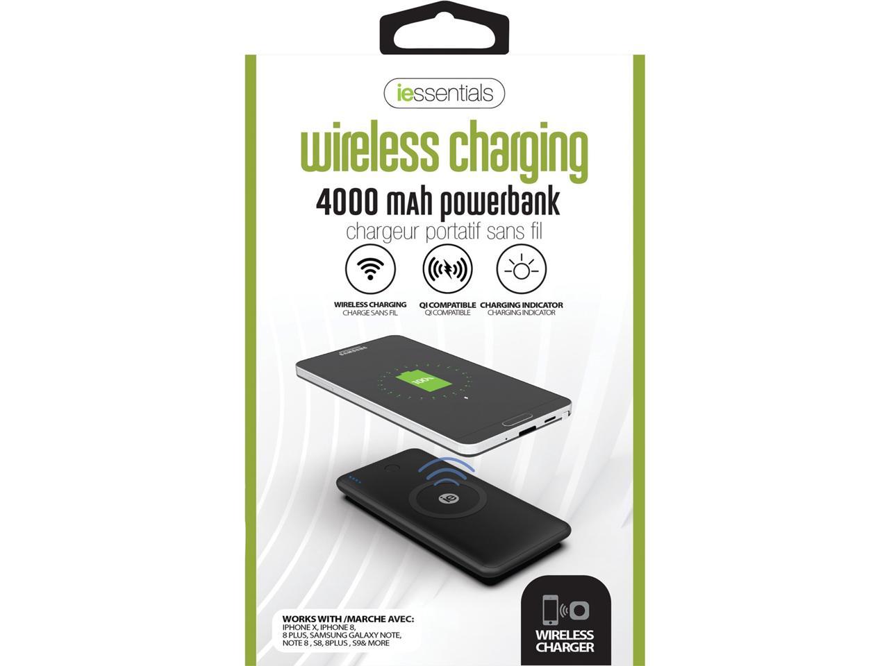 iEssentials IEN-WCP Black Wireless Charging Pad with Dual USB 4