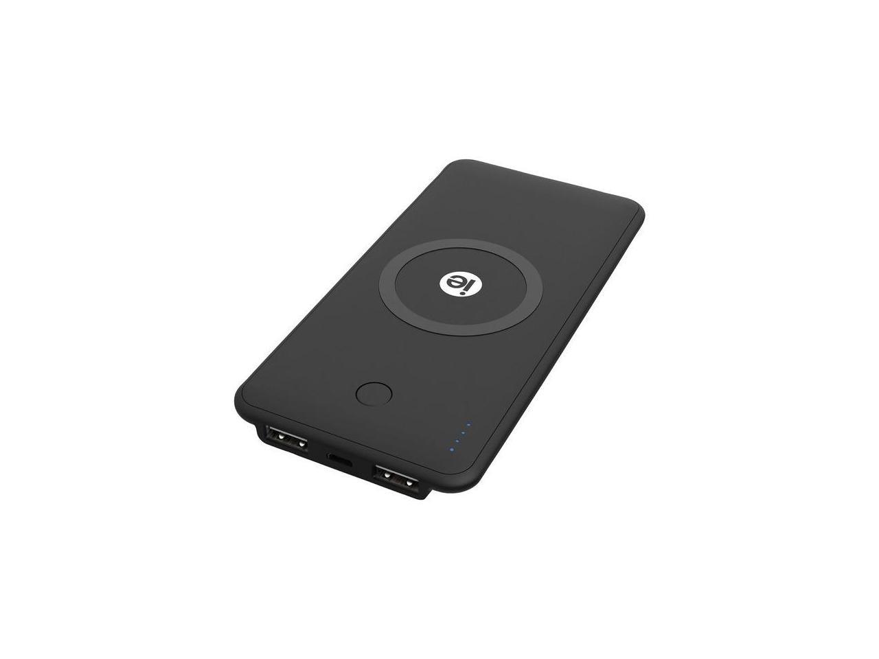 iEssentials IEN-WCP Black Wireless Charging Pad with Dual USB 2