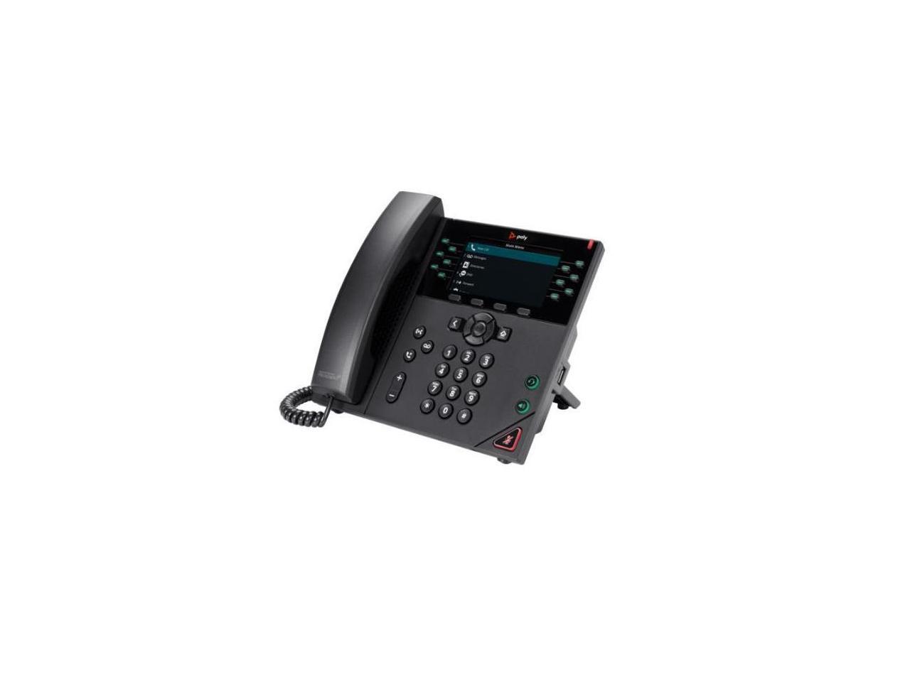 HP Poly VVX 450 12-Line IP Desk Phone with Power Supply  89B76AA#ABA 1