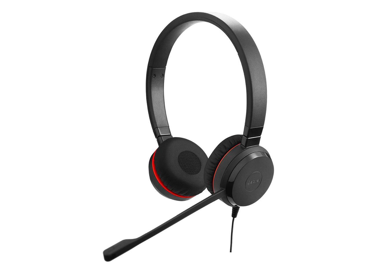 Jabra Evolve 20 UC Stereo Wired Headset / Music Headphones (U.S. Retail Packaging), Black 2