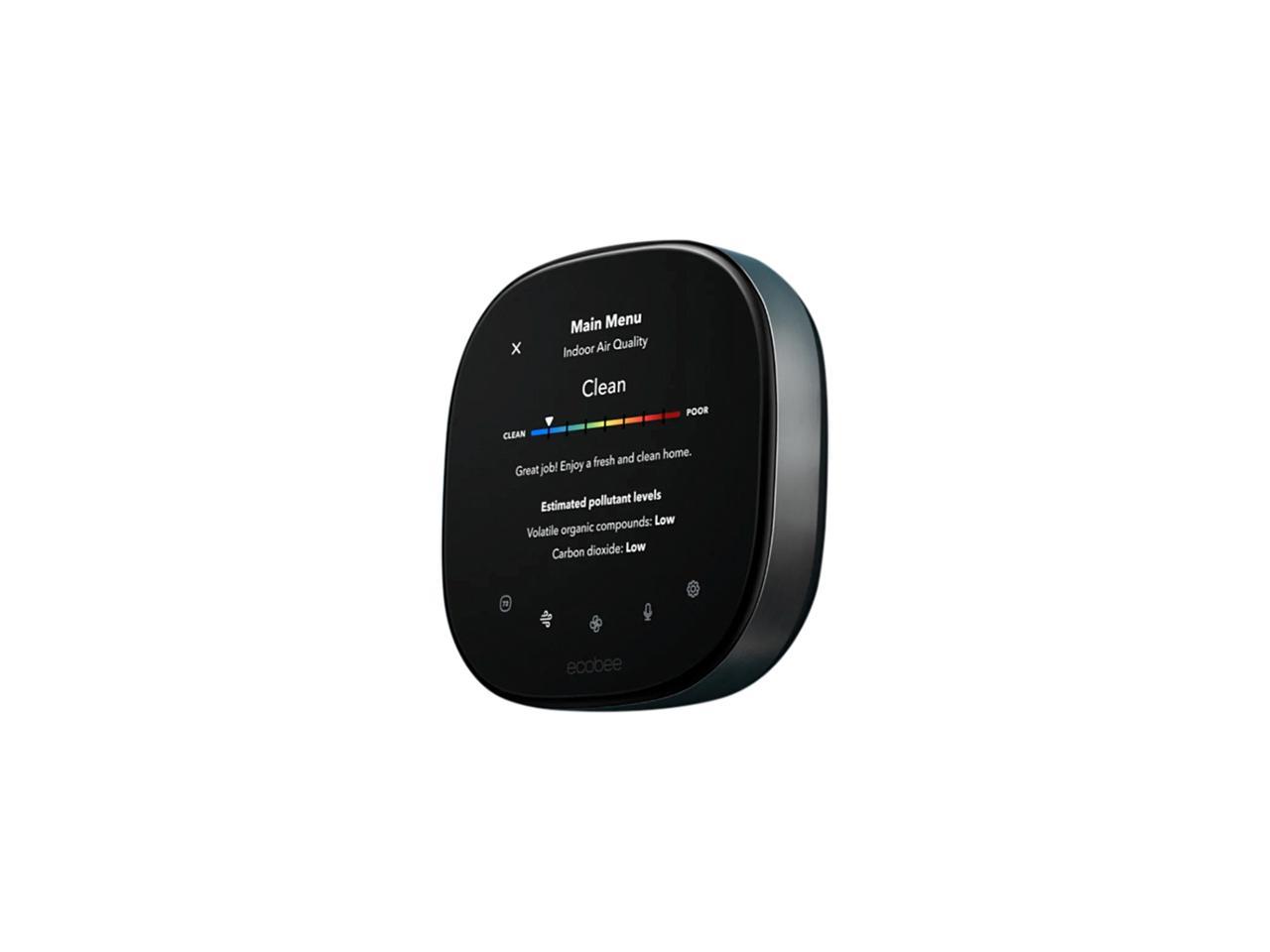 ecobee New Smart Thermostat Premium with Smart Sensor and Air Quality Monitor - Programmable Wifi Thermostat - Works with Siri, Alexa, Google Assistant 1