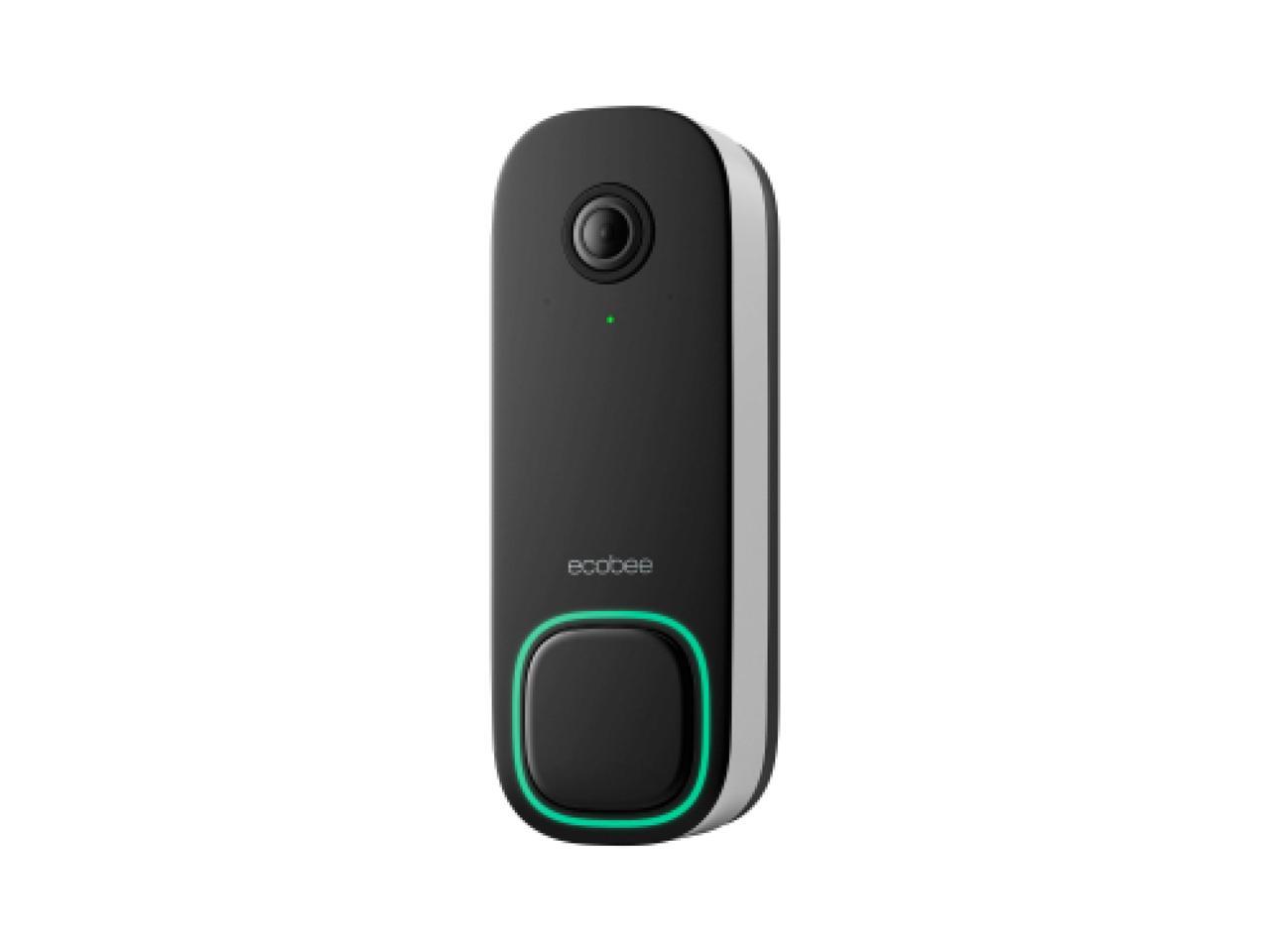 Ecobee Smart Video Doorbell Camera (Wired) - With Industry Leading HD Camera, ecobee Smart Security, Enhanced Night Vision, Advanced Person and package Sensors, 2-way Talk, and Video & Snapshot Record 1