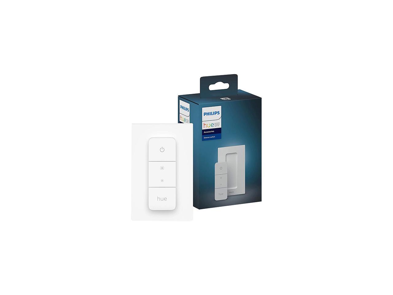 Philips Hue Smart Dimmer Switch with Remote (Requires Hue Hub, Installation-Free, Smart Home, Exclusively for Philips Hue Smart Bulbs) 1